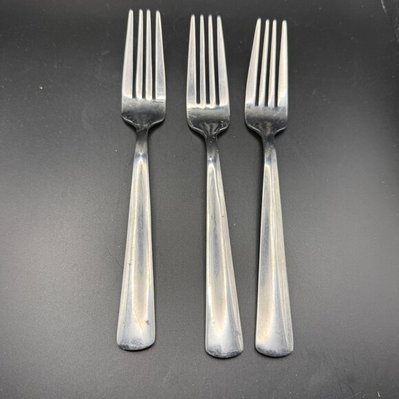 Oneida Anderson Stainless Steel Dinner Forks Set Of 3 Vintage 7.25" Long - Picture 1 of 4